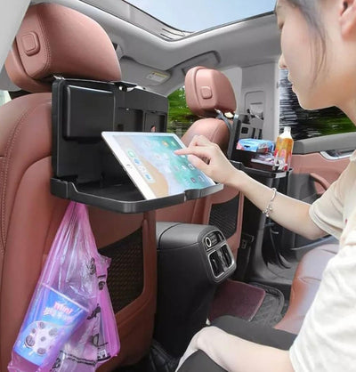 Compact Foldable Car Seat Tray